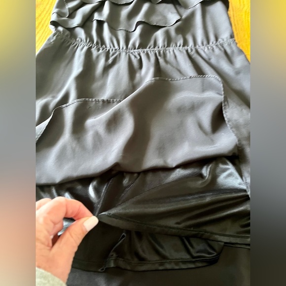 BCBGeneration Black Dress - XS - tank, above the knee, with ruffles - Picture 5 of 10